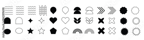 flat design vector shape arrow geometric 