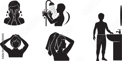 Daily personal hygiene routines and grooming activities for health and cleanliness