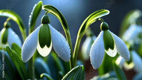 Snowdrop Flower Beauty Captured in Soft White Petals, Gentle Spring Light, Minimalist Elegance, and Timeless Botanical Charm for Nature Lovers
