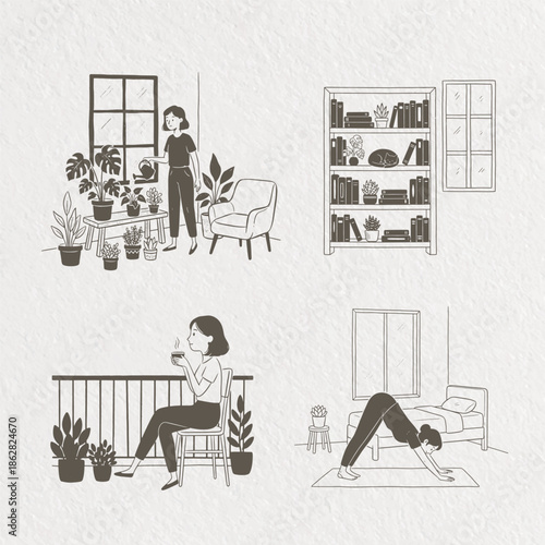 Vector Line Art Collection