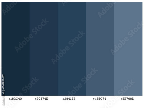 Classic gradient palette suitable for interior spaces fashion and web design