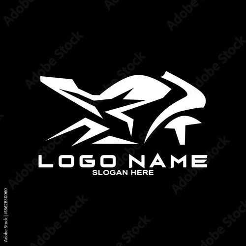 Motorsport logo template, Perfect logo for racing team, motorbike, motorbike community, motorbike modern logo concept.