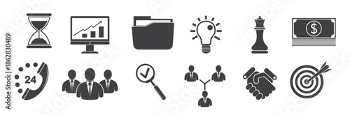 set of business icons 