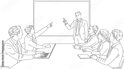 Business meeting Vector