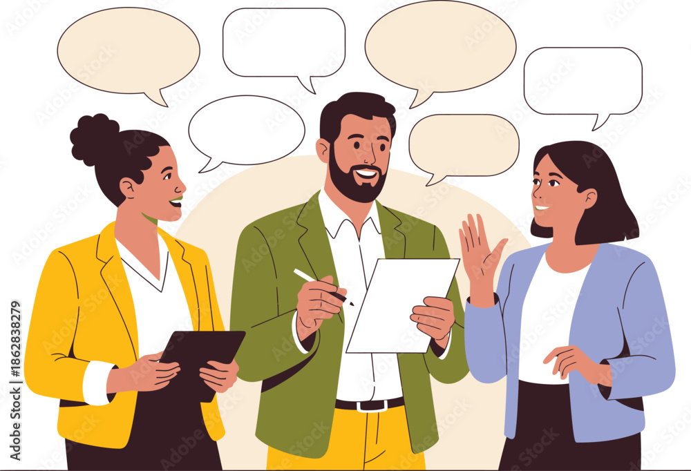 Fototapeta premium Business meeting Vector