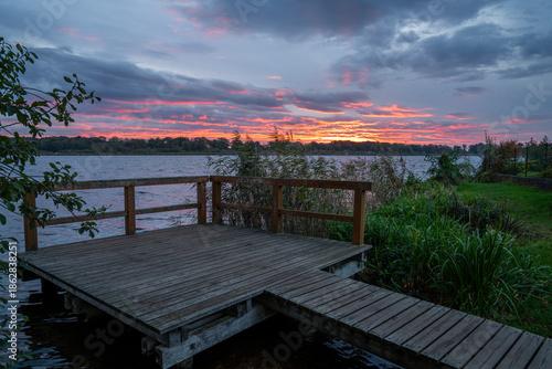 Sunset on Havel River, Brandenburg, Germany
