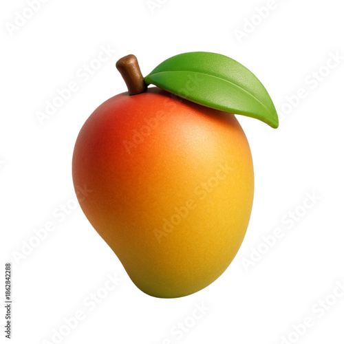 3D mango fruit icon realistic tropical food illustration for summer design