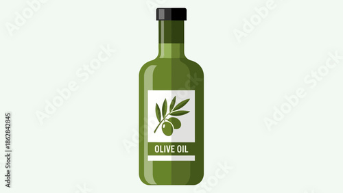 Bottle of Olive Oil Product.