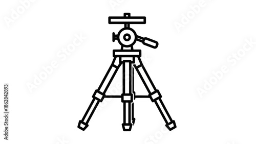 Camera tripod stand equipment photography tool.