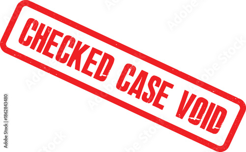 The checked case void stamp is shown on a white background.