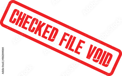 A checked file void stamp is shown on a blank white background