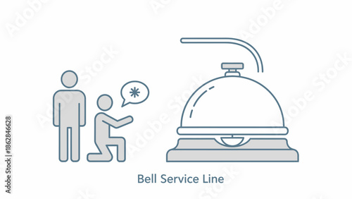 Bell Service Line Hotel Call Button.