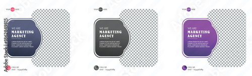 Social media post template bundle. A template bundle for creating professional social media posts using Adobe Illustrator. 