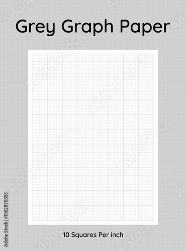 grey lined graph paper 10 squares per inch