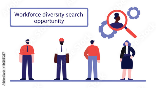 Diverse workforce team with opportunity for inclusion and equality