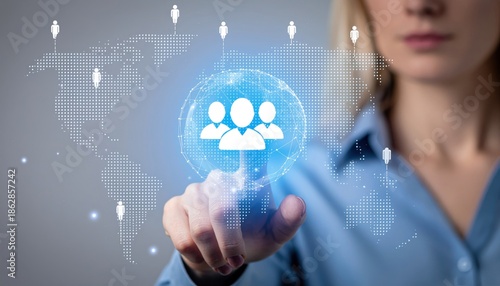 Woman and Global Network.