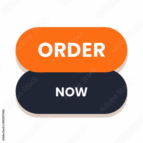 Order Now Button Icon – Call to Action CTA Symbol for Ecommerce, Apps & Marketing Design