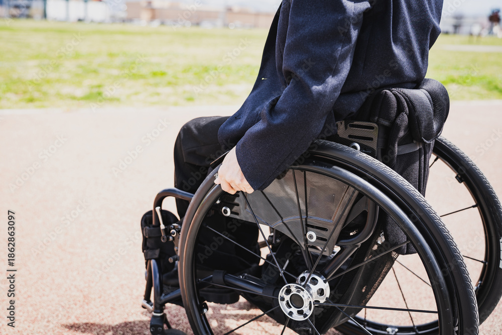 Obraz premium アクティブ車椅子ユーザー