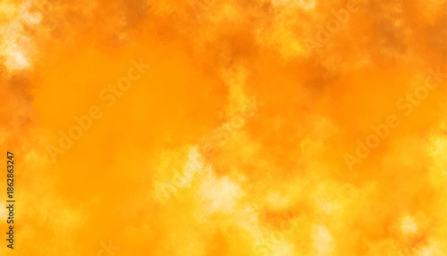 Vibrant Orange Cloudy Abstract Texture Background