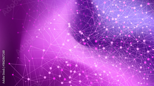 Abstract Digital Network Connections Background