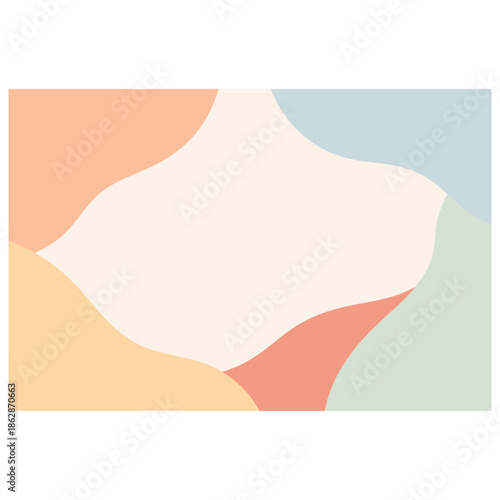 Soft Pastel Abstract Background with Flowing Organic Layers.ai