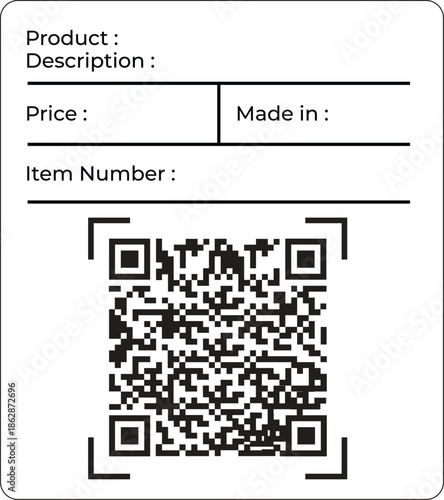 QR code and barcode symbolizing digital technology, data scanning, cashless payment, and product tracking in modern business.