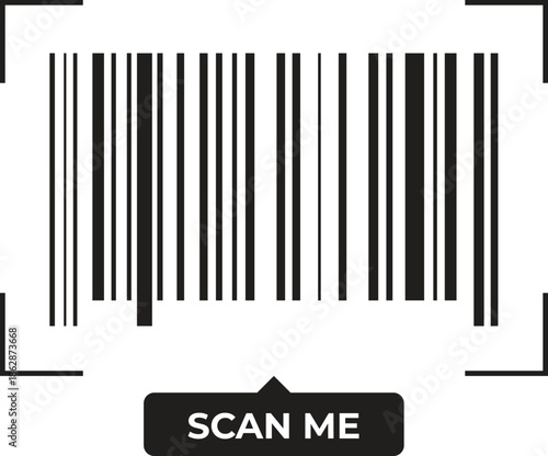 QR code and barcode symbolizing digital technology, data scanning, cashless payment, and product tracking in modern business.