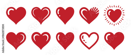 Modern flat design icons symbolizing compassion generosity and mutual understanding