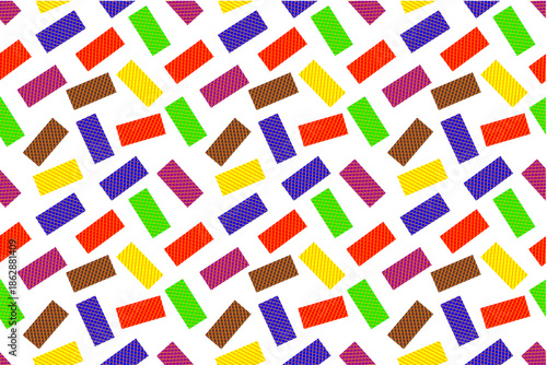 Colorful wafer seamless pattern. Fun wafer pattern background. Sweet wafer pattern design. Playful wafer biscuit pattern.
