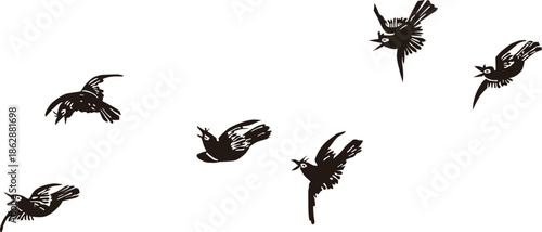 浮世絵　鶴　その26	
