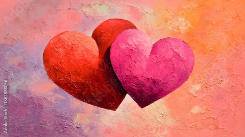 Wallpaper Mural Valentines love concept oil painting background Torontodigital.ca