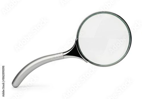 Close-up of a polished chrome whisk with a curved handle for culinary use