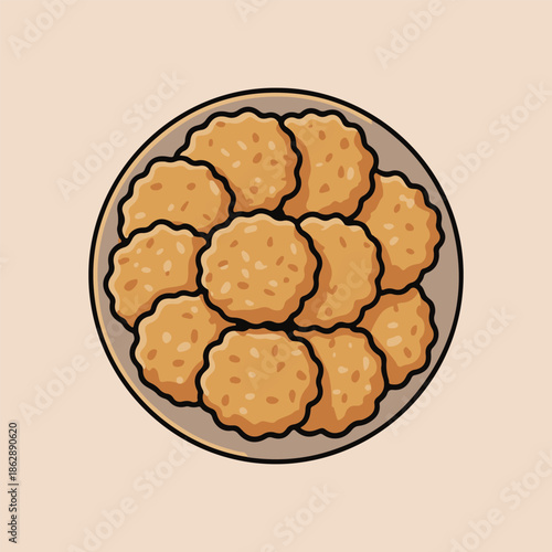 cookies on a plate