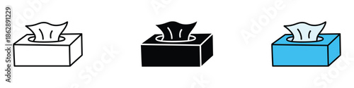 Wipes pack icon vector. tissue box, hygiene symbol. vector illustration.