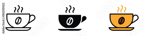 Coffee cup icon vector. hot beverages symbol. vector illustration.
