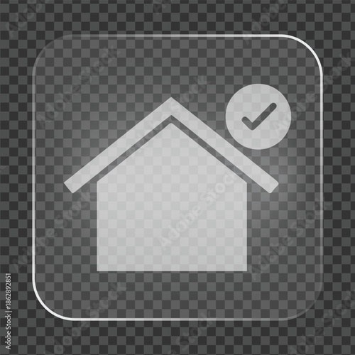 Simple Glass Home Icon