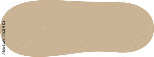 Modern Minimalist Neutral Beige Abstract Rounded Shape Vector Graphic Element with Smooth Edges Perfect for Backgrounds and Design Projects