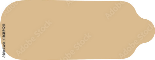 Abstract organic beige shape with smooth, flowing lines, ideal for a minimalist background, modern graphic design element, or natural-inspired digital art project