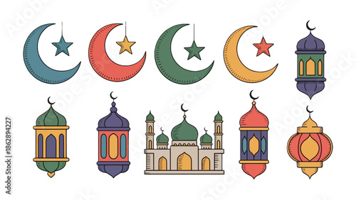 Harmony of Cultures: A captivating illustration featuring iconic symbols of a cultural celebration, reflecting themes of faith, joy, and community.