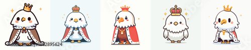 eagle vector in royal costume