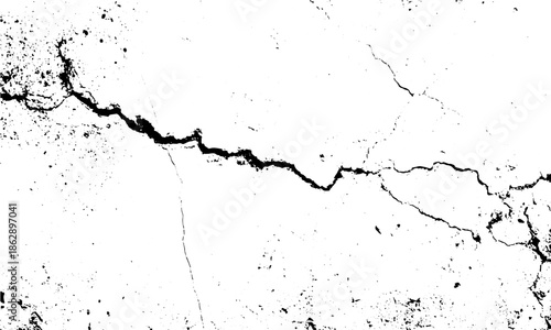 Abstract broken cement texture cracked concrete surface, Concrete wall damage crack fissure grunge texture