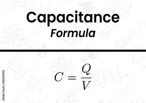Understanding the fundamental formula for capacitance in electrical circuits relating stored charge to potential difference
