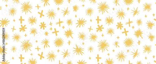 pattern plus x check asterisk icons seamless vector background