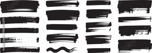 brushstroke grunge brush collection marks for illustration