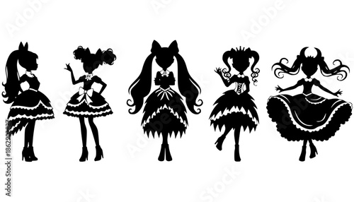 Vampire Doll Girl Silhouette