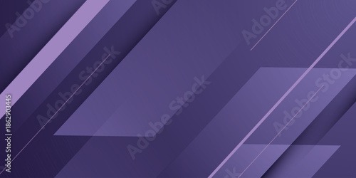 Abstract purple background with overlap papercut arrow shapes pattern element concept design. Modern banner style.