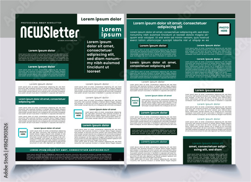 newsletter design concept