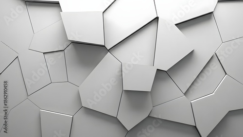 White Geometric Voronoi
