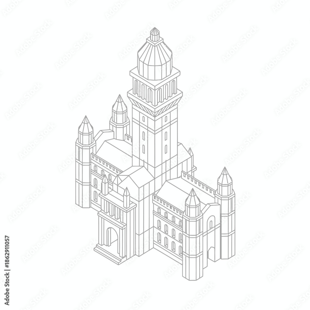 Obraz premium Chennai Central Railway Station Urban Landmark and Travel Concept