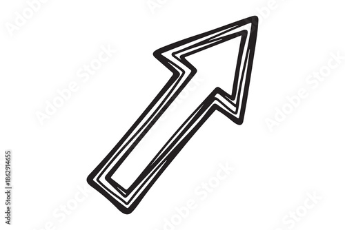 Curve turn arrow vector drawing eps